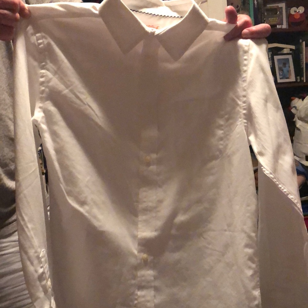 Cat and Jack white dress shirt xl size 16